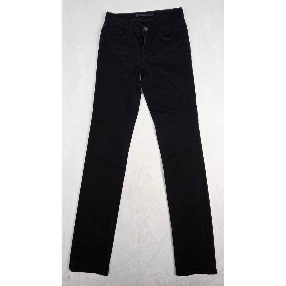 Cigarette Leg Jeans J Brand Women 26 Shadow Black Slim Fit 814C073